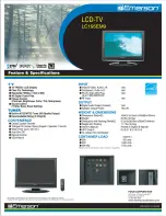 Emerson LC195EM9 B Specification Sheet preview