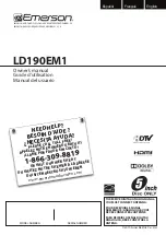 Предварительный просмотр 1 страницы Emerson LD190EM1 Owner'S Manual