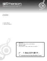 Предварительный просмотр 1 страницы Emerson LF402EM6F Owner'S Manual