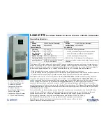 Emerson Liebert FS 510 VDC Specifications предпросмотр