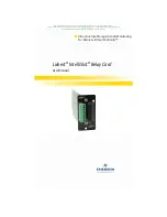 Emerson Liebert IntelliSlot IS-RELAY User Manual preview