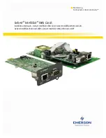 Preview for 1 page of Emerson Liebert IntelliSlot IS-WEB485ADPT Installation Manual