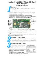 Preview for 1 page of Emerson Liebert IntelliSlot Quick Start Manual