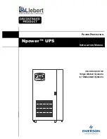 Preview for 1 page of Emerson Liebert Npower 100-130 kVA Installation Manual