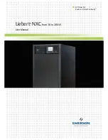 Emerson Liebert NXC User Manual preview