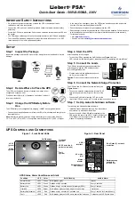 Emerson Liebert PSA Quick Start Manual preview