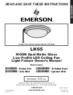 Предварительный просмотр 1 страницы Emerson LK65BS00 Owner'S Manual