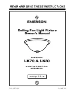 Emerson LK70 Owner'S Manual предпросмотр