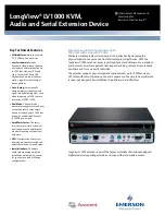 Emerson LongView LV1000 KVM Specifications preview