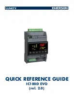 Emerson Lumity IC100D EVO Quick Reference Manual предпросмотр