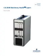 Emerson Machinery Health Expert CSI 2600 User Manual preview