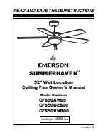 Emerson MARQUETTE CF410AORB00 Owner'S Manual предпросмотр