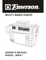 Предварительный просмотр 1 страницы Emerson MBR-1 Owner'S Manual