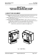 Preview for 1 page of Emerson Mesa Sole Description And Installation