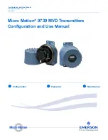 Предварительный просмотр 1 страницы Emerson Micro Motion 9739 MVD Configuration And Use Manual