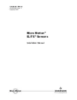 Preview for 1 page of Emerson Micro Motion ELITE CMF200A Installation Manual