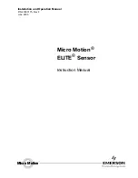 Emerson Micro Motion ELITE Instruction Manual предпросмотр