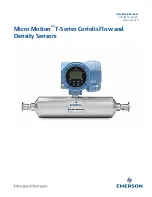 Preview for 1 page of Emerson Micro Motion T Series Installation Manual