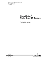 Предварительный просмотр 1 страницы Emerson Micro Motion Installation Manual