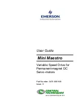 Emerson Mini Maestro DCD60x10/20 User Manual preview