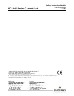 Предварительный просмотр 36 страницы Emerson Mobrey MCU900 Series Safety Instructions