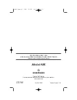 Preview for 16 page of Emerson MoistAIR HD1405 Owner'S Manual