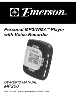 Preview for 1 page of Emerson MP200 Owner'S Manual