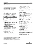 Preview for 1 page of Emerson MR105 Installation Manual