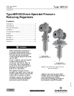 Preview for 1 page of Emerson MR105 Instruction Manual