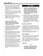 Preview for 16 page of Emerson MR105 Instruction Manual