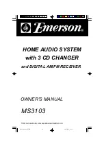 Emerson MS3103 Owner'S Manual preview