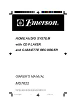 Emerson MS7622 Owner'S Manual preview