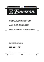 Emerson MS9923TT Owner'S Manual preview