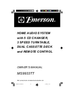 Emerson MS9933TT Owner'S Manual preview