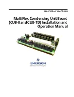 Предварительный просмотр 1 страницы Emerson MultiFlex CUB-II Installation And Operation Manual