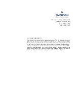 Предварительный просмотр 3 страницы Emerson MultiFlex CUB-II Installation And Operation Manual