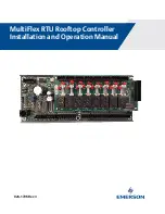 Preview for 1 page of Emerson MultiFlex RTU Installation And Operation Manual