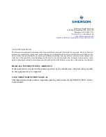 Preview for 3 page of Emerson MultiFlex RTU Installation And Operation Manual