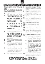 Предварительный просмотр 3 страницы Emerson MW1107B Owner'S Manual