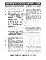 Preview for 3 page of Emerson MW1119W Owner'S Manual