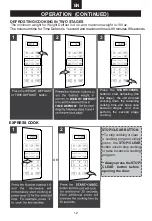 Предварительный просмотр 13 страницы Emerson MW1612B Owner'S Manual