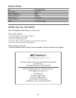 Preview for 26 page of Emerson MW7302B Owner'S Manual