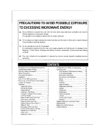 Preview for 2 page of Emerson MW8119SB Owner'S Manual