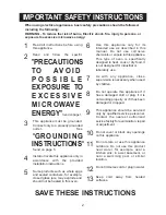 Предварительный просмотр 3 страницы Emerson MW8119SBM Owner'S Manual