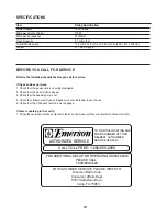 Предварительный просмотр 30 страницы Emerson MW8784SB Owner'S Manual