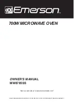 Emerson MW8785SS Owner'S Manual preview