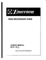 Предварительный просмотр 1 страницы Emerson MW9710W Owner'S Manual