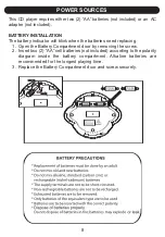 Preview for 9 page of Emerson Nick Jr. Dora the Explorer DTE516 Owner'S Manual