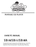 Предварительный просмотр 1 страницы Emerson Nickelodeon SpongeBob SquarePants SB110 Owner'S Manual