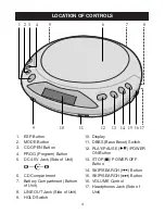 Предварительный просмотр 5 страницы Emerson Nickelodeon SpongeBob SquarePants SB110 Owner'S Manual